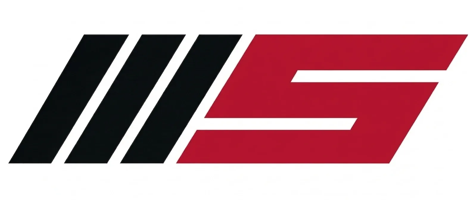 Direction B: three black slashes followed by a red geometric S